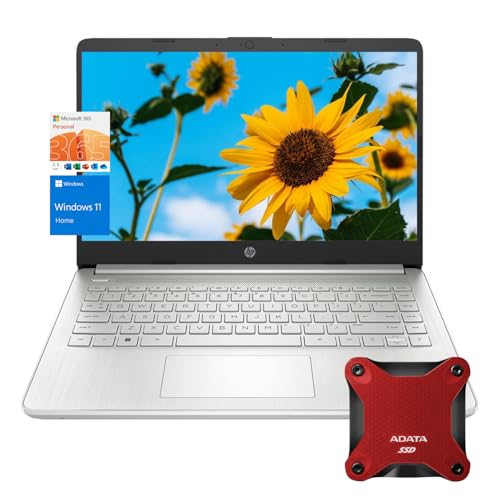 HP 14" Laptop with Intel Quad-Core Processor