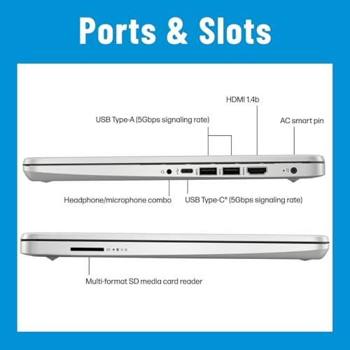 HP 14" Laptop with Intel Quad-Core Processor