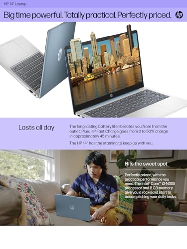 HP 14 Laptop: 13th Gen Intel i3, 20GB RAM