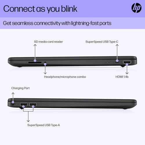 HP 15.6" Slim Laptop, 16GB RAM, Intel Processor