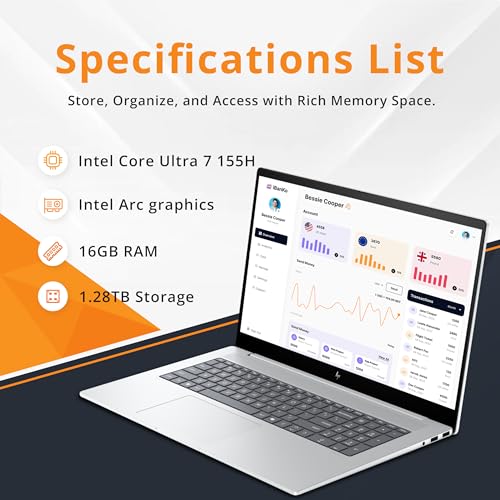 HP Envy 17.3" Touchscreen Laptop with Intel Ultra 7