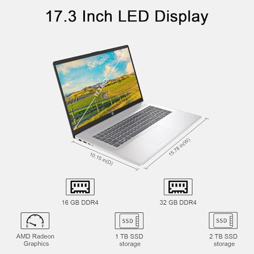 HP 17" Touchscreen Laptop with AMD Ryzen 5
