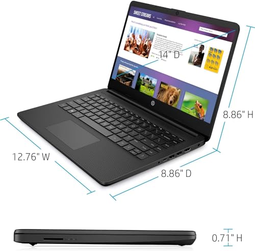 HP 14" HD Thin Laptop - Intel Quad-Core
