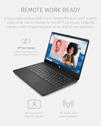 HP 14" HD Thin Laptop - Intel Quad-Core