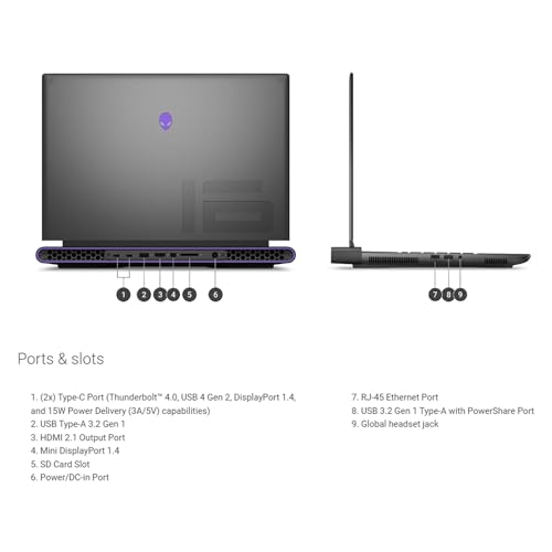 Alienware M16 Gaming Laptop, Intel i7, RTX 4070