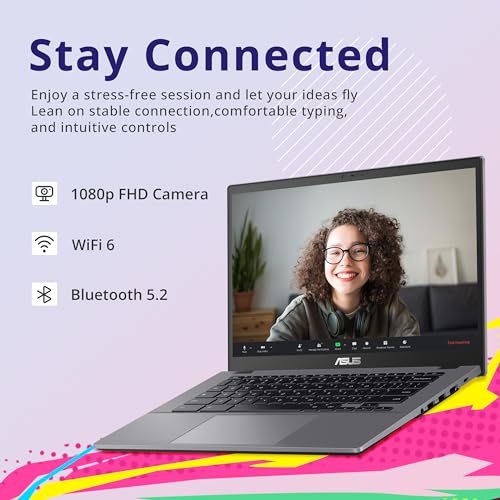 ASUS Chromebook Plus CX34 14" FHD Laptop, Intel Core i3 1215U, 8GB RAM, 128GB SSD