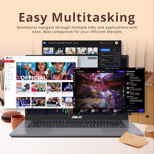 ASUS Chromebook Plus CX34 14" FHD Laptop, Intel Core i3 1215U, 8GB RAM, 128GB SSD