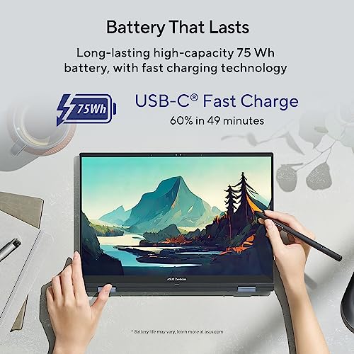 ASUS Zenbook 14 Flip OLED Laptop - Intel Core i7, 16GB RAM