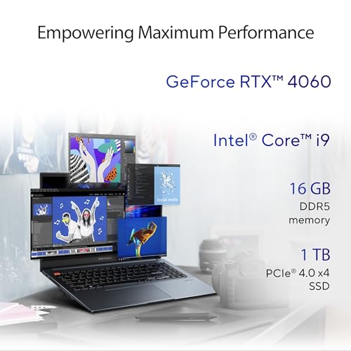 ASUS VivoBook Pro 16 Laptop, Intel Core i9, 16GB RAM