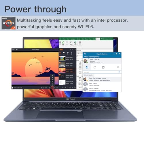 ASUS 2023 Vivobook Laptop, 16" HD, Ryzen 7