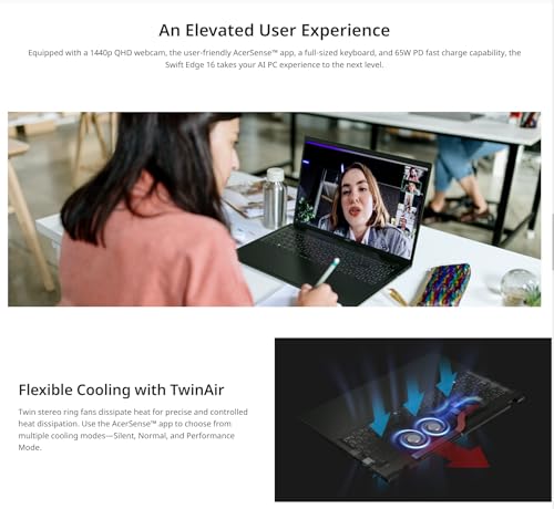 Acer Swift Edge 16" 4K OLED Slim Laptop