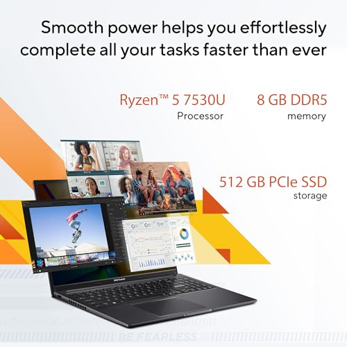 ASUS VivoBook 16 Laptop, 16” WUXGA, Ryzen 5