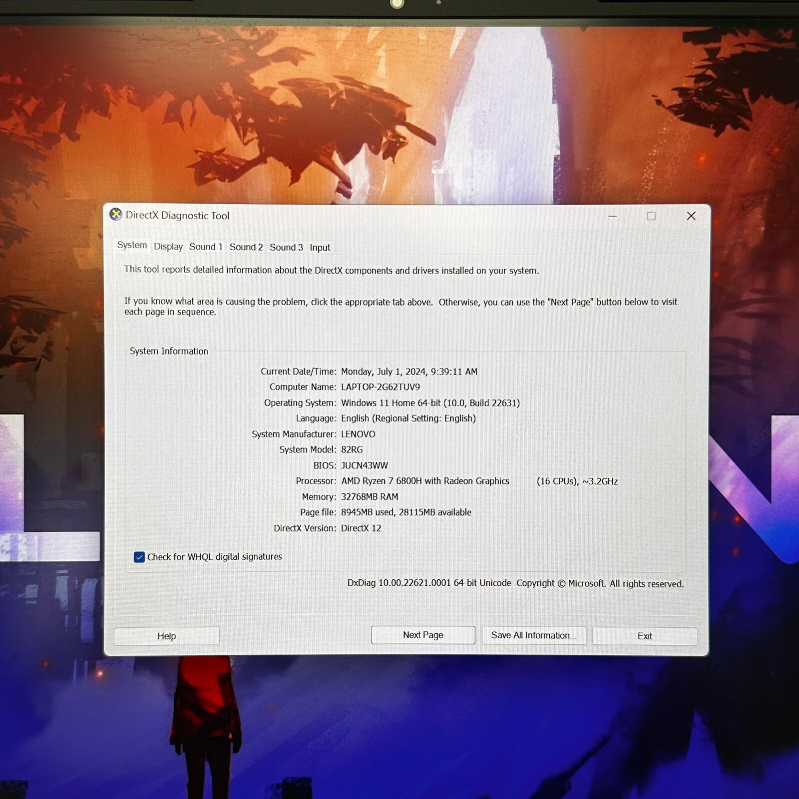 Lenovo Legion 5 Pro 16ARH7H - Ryzen 7