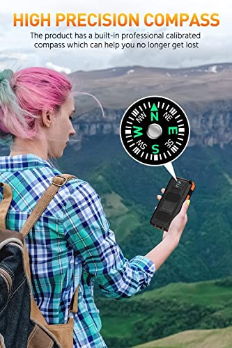 Power Bank Solar Charger 36800mAh with Flashlight