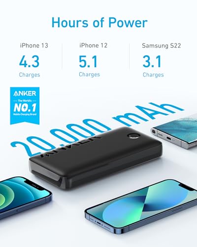 Anker 20,000mAh USB-C Fast Charging Power Bank