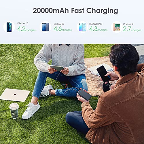 FOCHEW 20000mAh Slim Portable Charger - 2-Pack