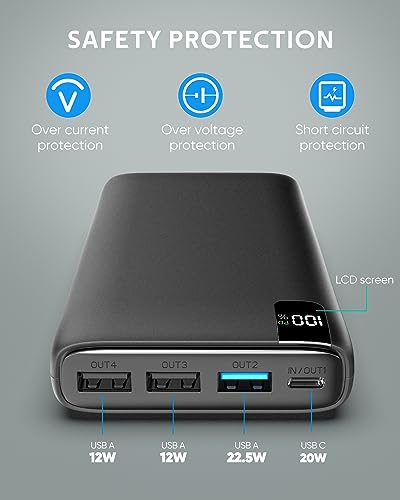 CONXWAN 26800mAh Fast Charging Portable Power Bank