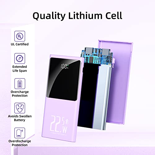 JONKUU 10000mAh Fast Charging Portable Power Bank