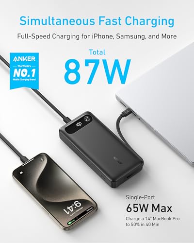 Anker 20,000mAh Fast Charge Power Bank with USB-C