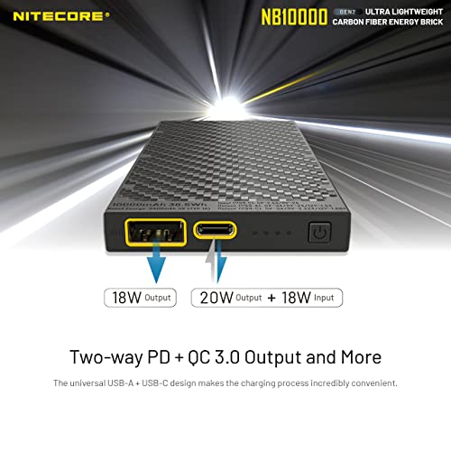 Nitecore NB10000 Gen II Ultra-Slim 10000mAh Power Bank