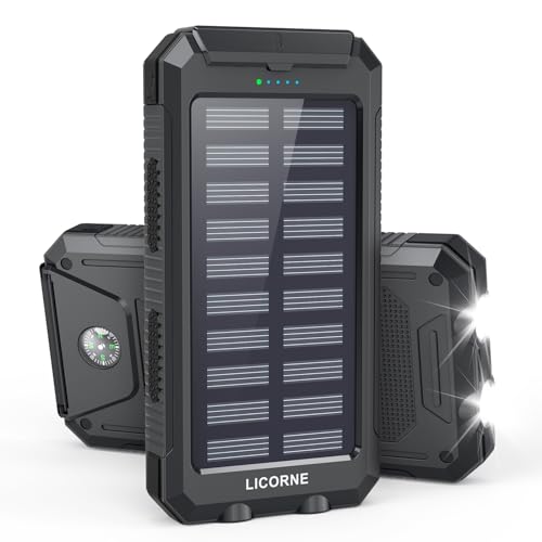 30000mAh Solar Power Bank with Dual USB Ports
