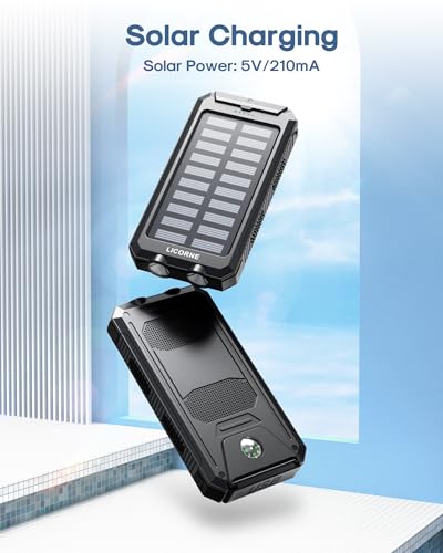 30000mAh Solar Power Bank with Dual USB Ports