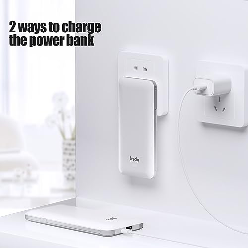 Ultra Slim 10000mAh Power Bank with AC Plug