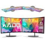 Kado 27" Dual Curved Monitor Setup 75Hz
