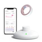 femometer Ring for Fertility and Ovulation Tracking, Wearable Finger Temperature Monitoring Sensor with App Auto-Sync, Period and Sleep Analysis, Rechargeable Design, Waterproof, Size 7