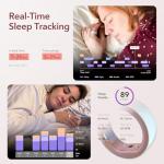 femometer Ring for Fertility and Ovulation Tracking, Wearable Finger Temperature Monitoring Sensor with App Auto-Sync, Period and Sleep Analysis, Rechargeable Design, Waterproof, Size 7