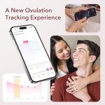 femometer Ring for Fertility and Ovulation Tracking, Wearable Finger Temperature Monitoring Sensor with App Auto-Sync, Period and Sleep Analysis, Rechargeable Design, Waterproof, Size 7