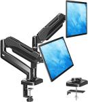 MOUNTUP Dual Adjustable Monitor Stand - Black