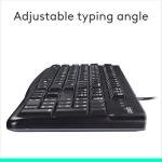 Logitech K120 Full-Size Wired Keyboard - Black