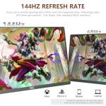 FMC 16" 2.5K QHD 144Hz Portable Gaming Monitor