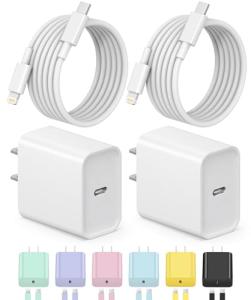 20W Fast Charging USB-C Wall Charger with Cable
