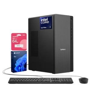 Lenovo IdeaCentre 5 i5 Business Tower Desktop, Intel Core i5-12400 Processor, 16GB RAM, 1TB SSD, HDMI, DVD, Wired KB & Mouse, Bluetooth, Wi-Fi 6, Windows 11 Pro