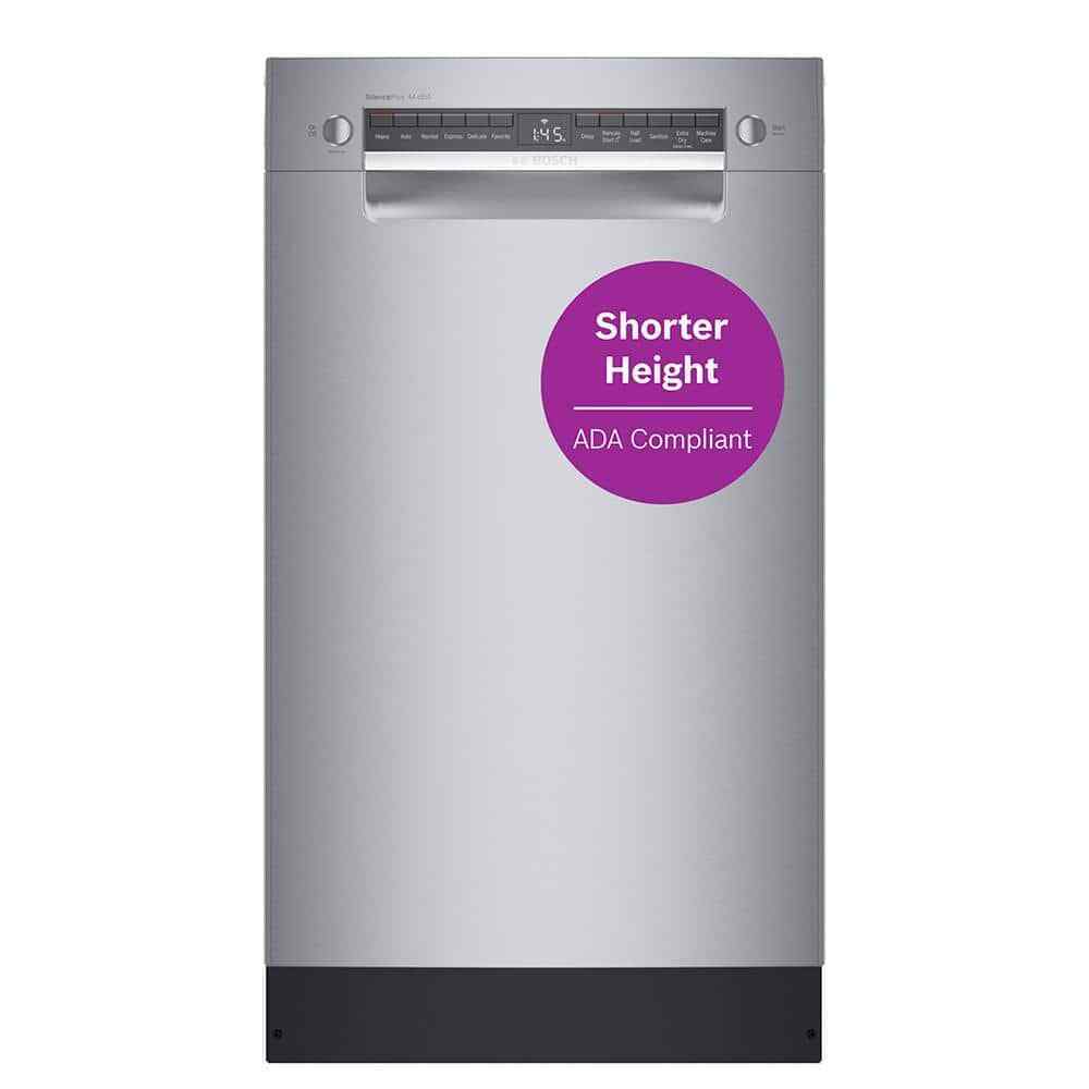 Bosch 18" Front Control Stainless Smart Dishwasher