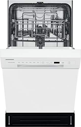 Compact Frigidaire Front Control Dishwasher in White