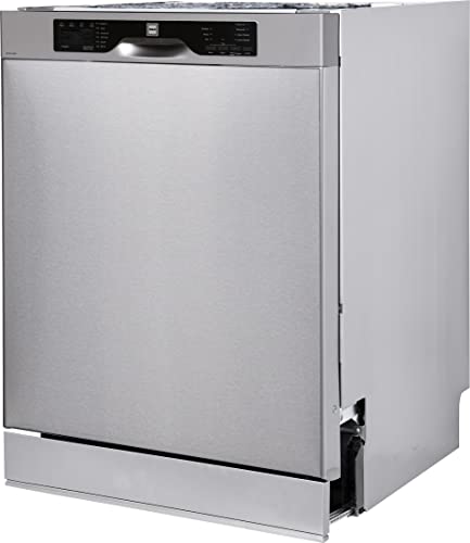 RCA Front Control Built-in Dishwasher, 57 DBA, Stainless Steel