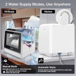 BLITZHOME Portable WIFI Smart Compact Dishwasher, 6 Programs