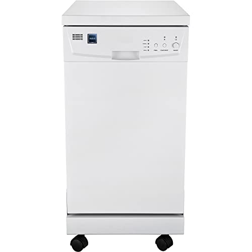 RCA RDW1809 Portable Dishwasher, 18in Wide, White