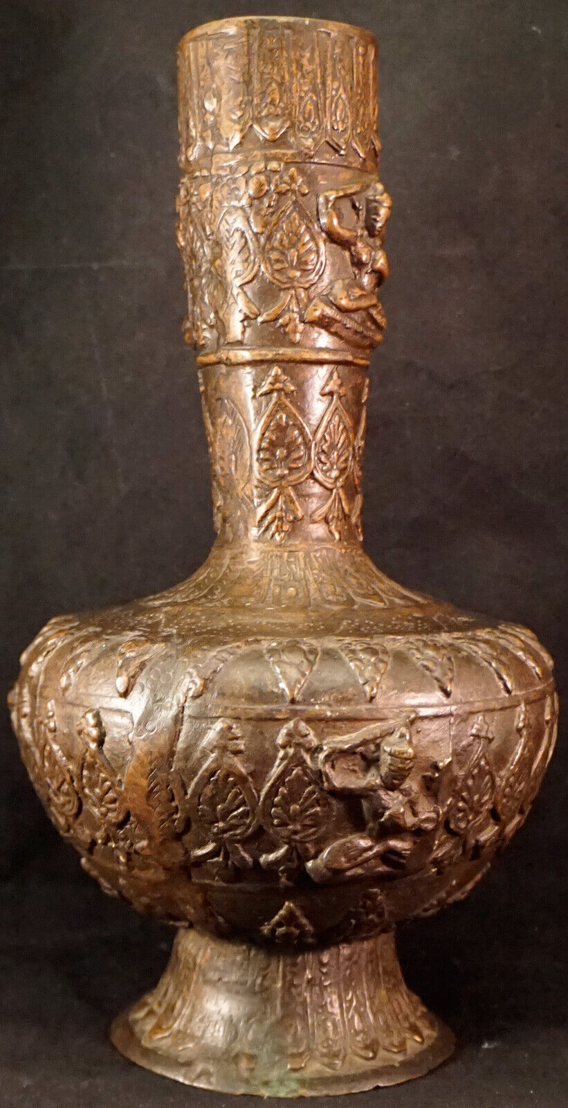 Bronze Vase with Hindu Motifs from 1700's