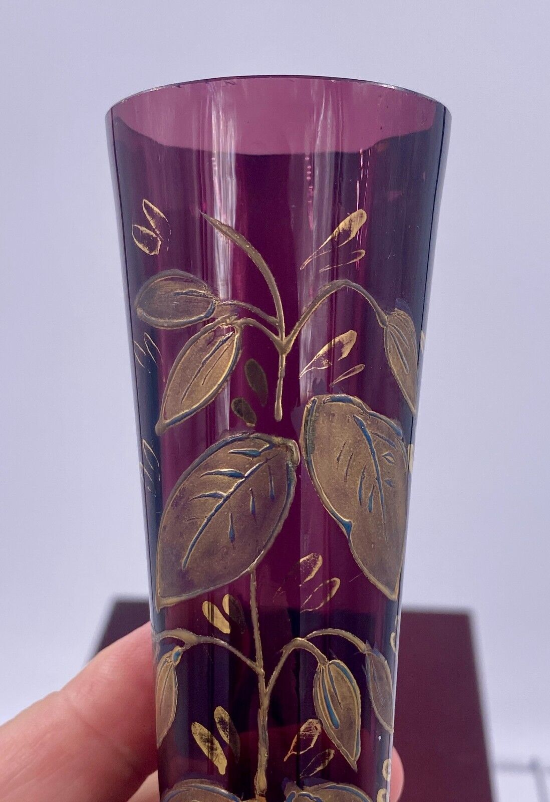 1880s Purple Amethyst Bud Vase - Saratoga Springs