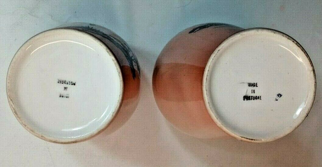 2 Matching Landscape Scene Vases - Distinctive Portuguese