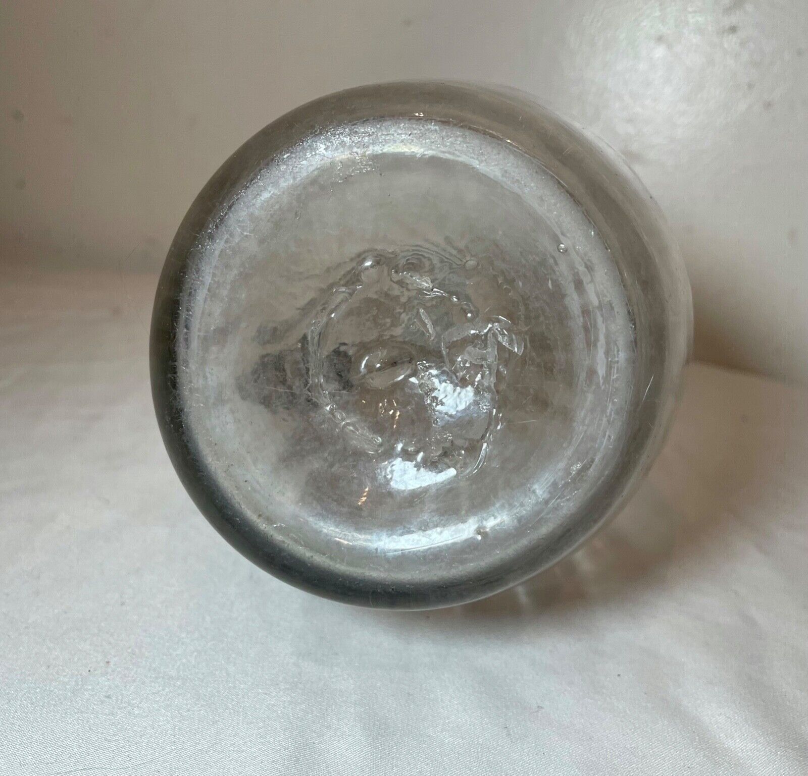 18th century Spanish hand blown glass vase