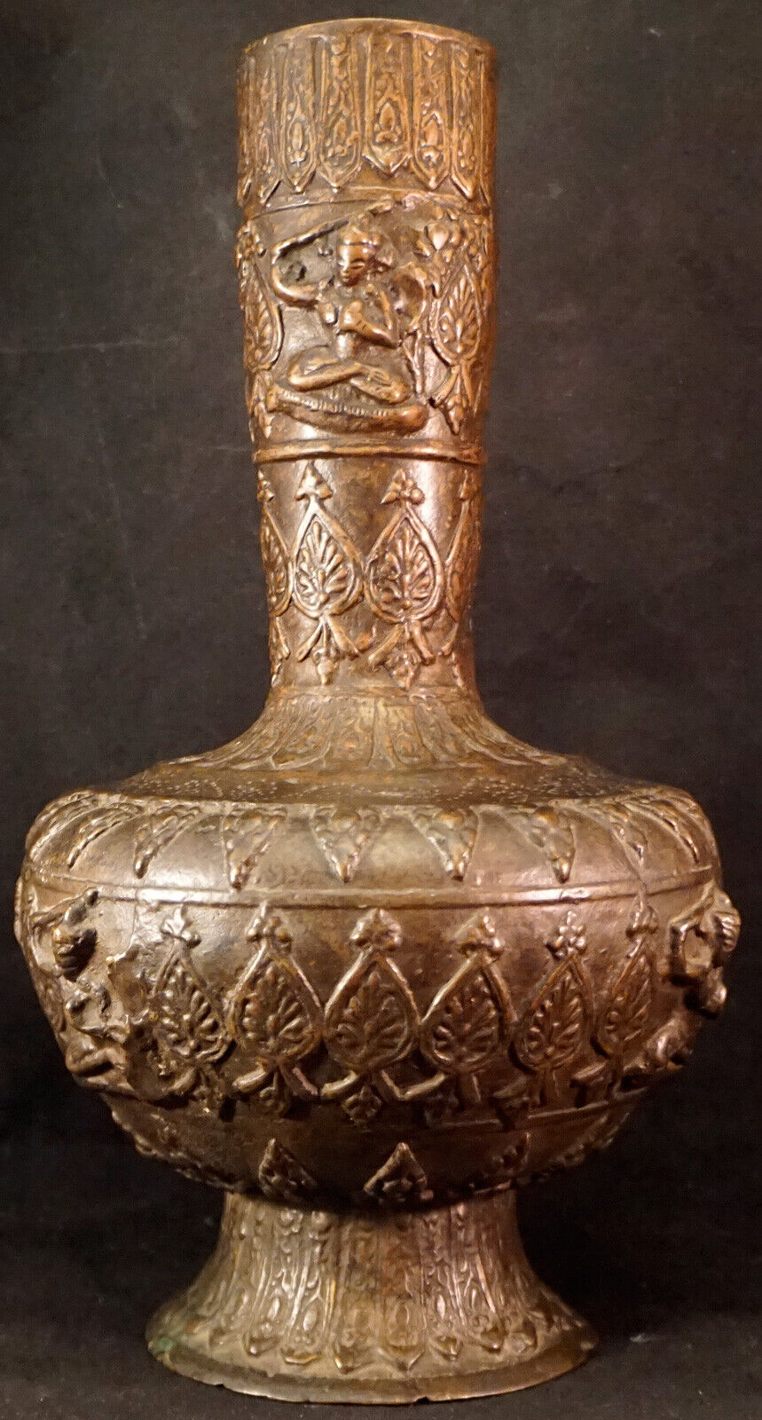 Bronze Vase with Hindu Motifs from 1700's
