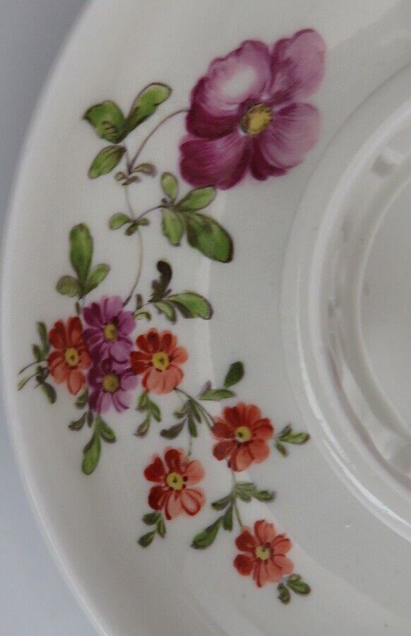 1700's Royal Vienna Austrian Porcelain Trembleuse Saucer Authentic
