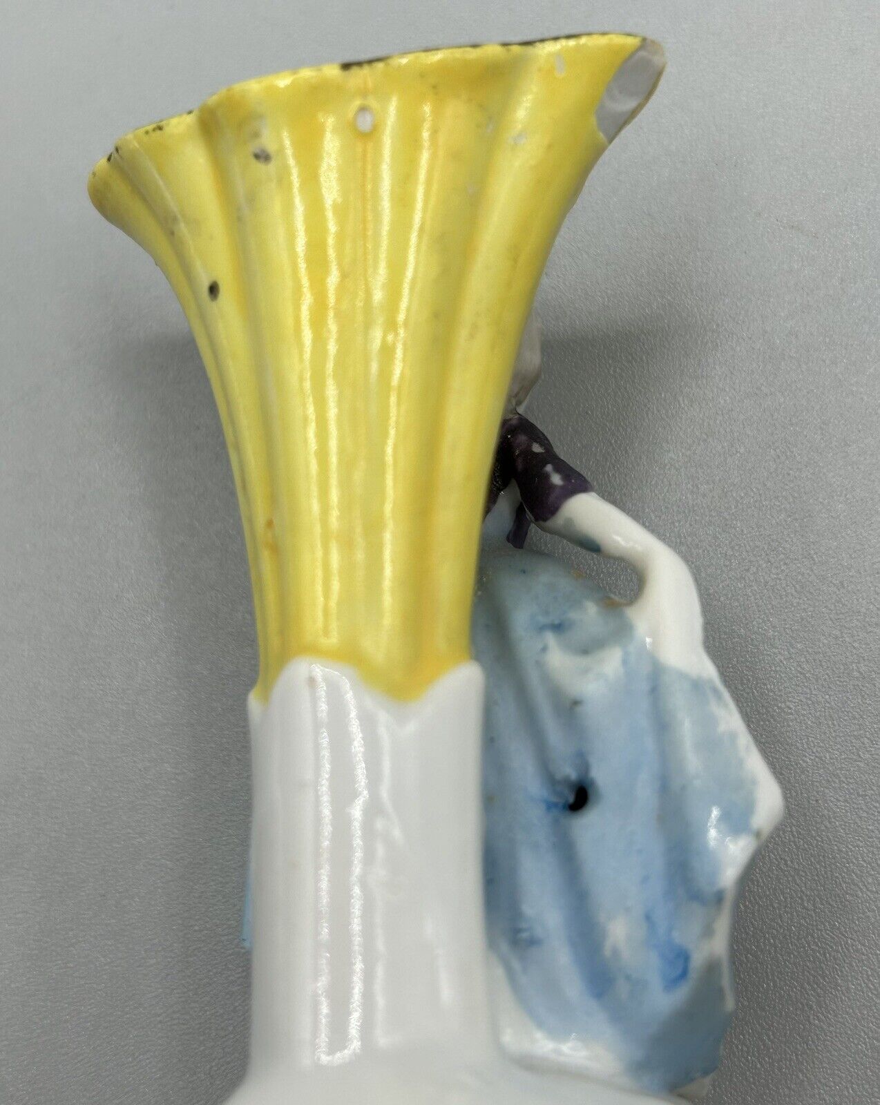 Vintage 3" Japanese Mini-Vase with Fabulous Lady