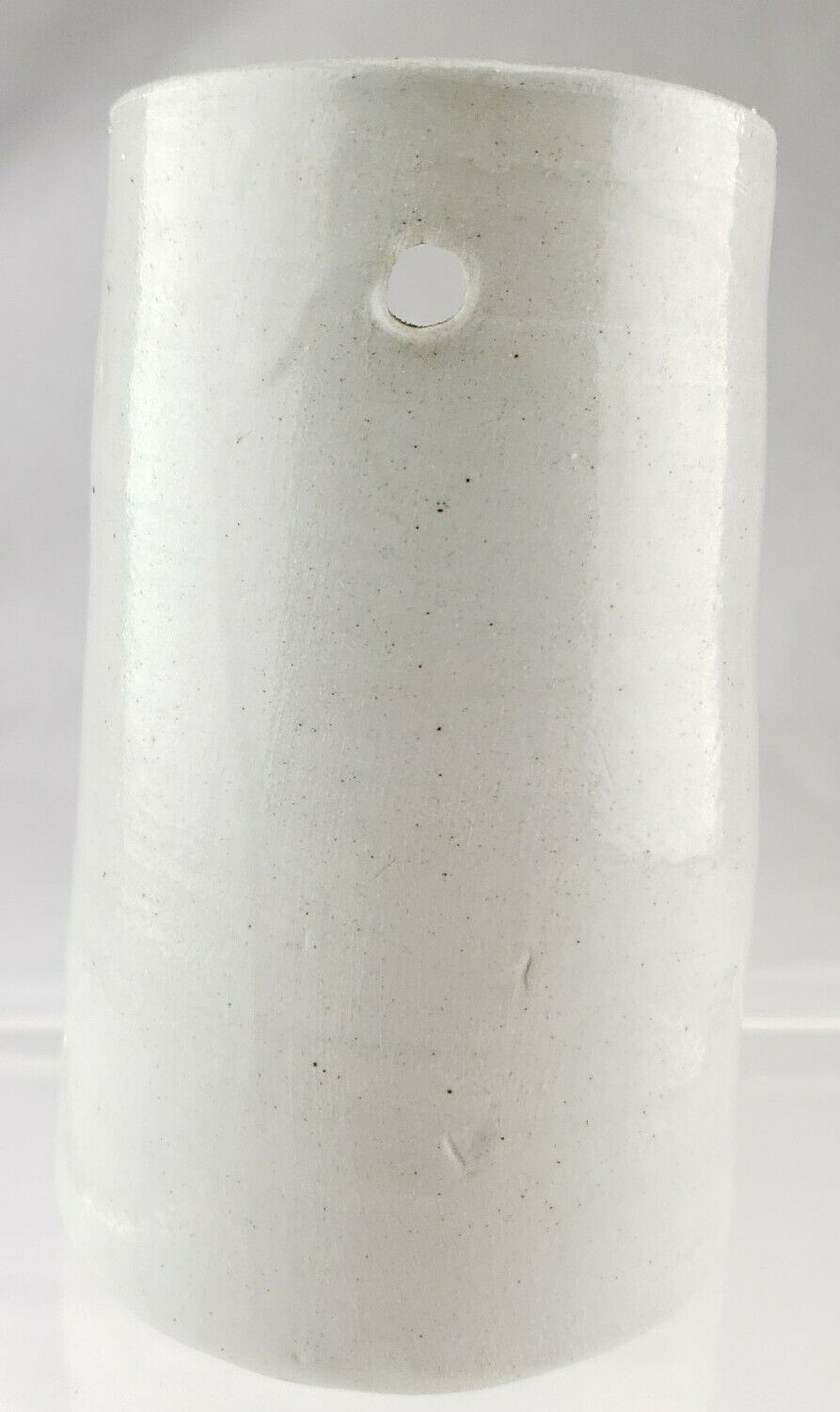 5" Williamsburg Pottery Hand Thrown Blue Sconce Candle