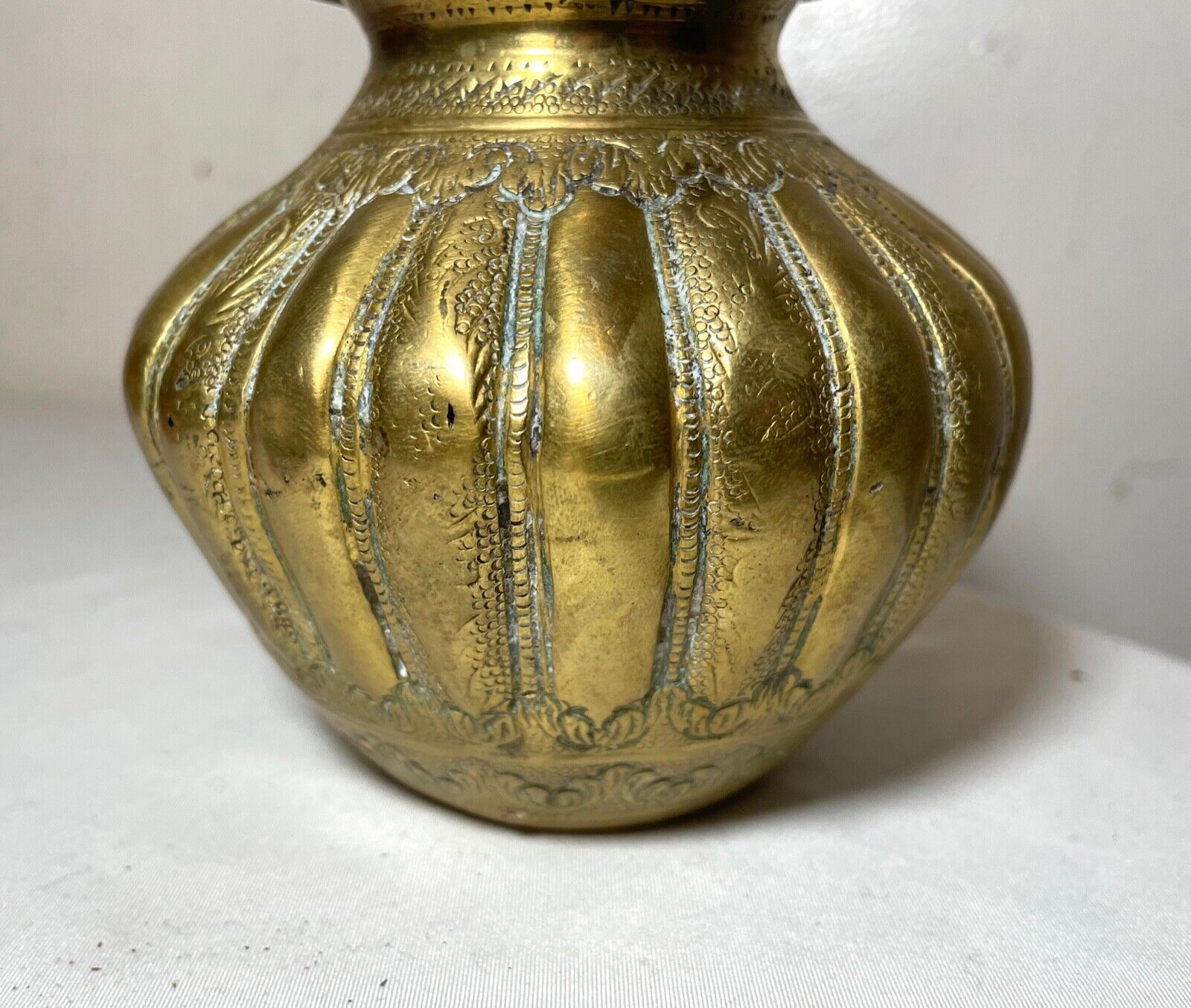 Late 1700's Moorish Middle Eastern Brass Pot Jar